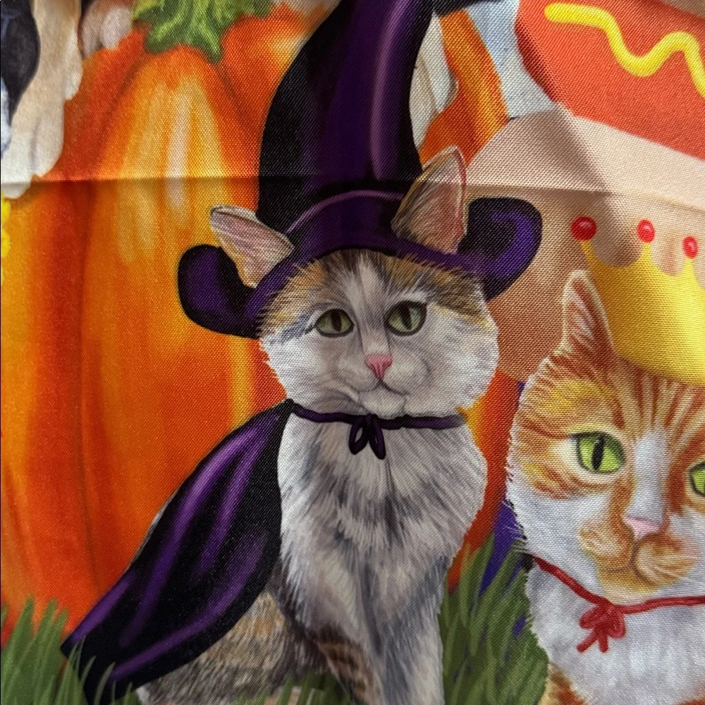Briarwood Lane Flag Dogs and Cats dressed up for Halloween 39” by 28”